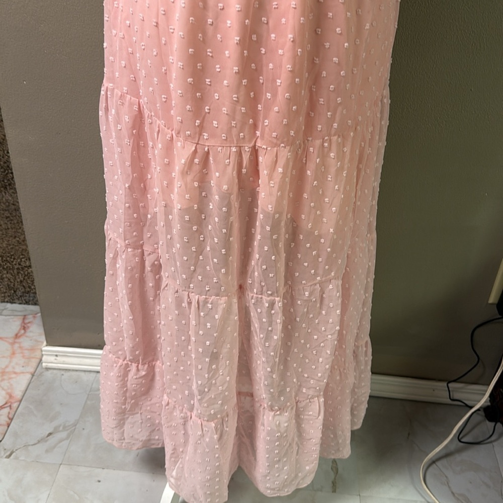 🆕 Pink Maxi Dress size L - Picture 6 of 6